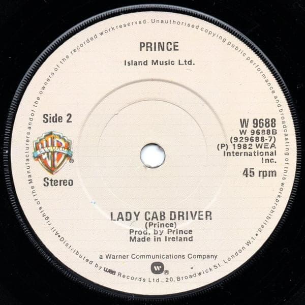 Album cover art for "Lady Cab Driver (7" Edit)" by Prince
