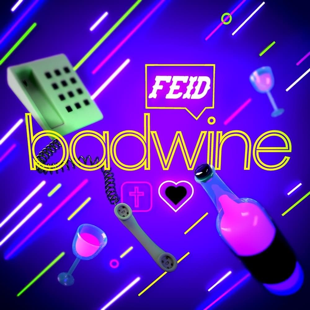 Album cover art for "badwine" by Feid