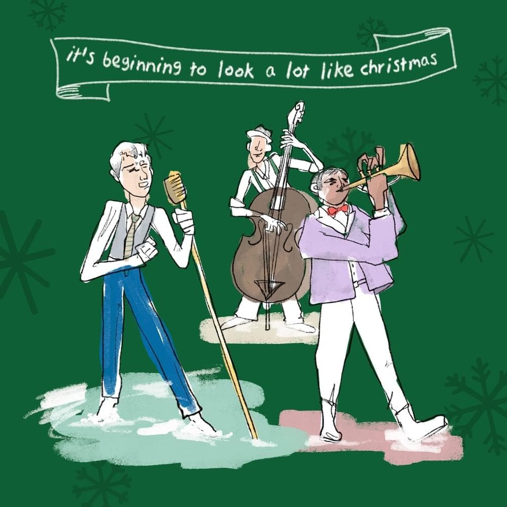 Album cover art for "It's Beginning to Look a Lot Like Christmas (Cover)" by BTS