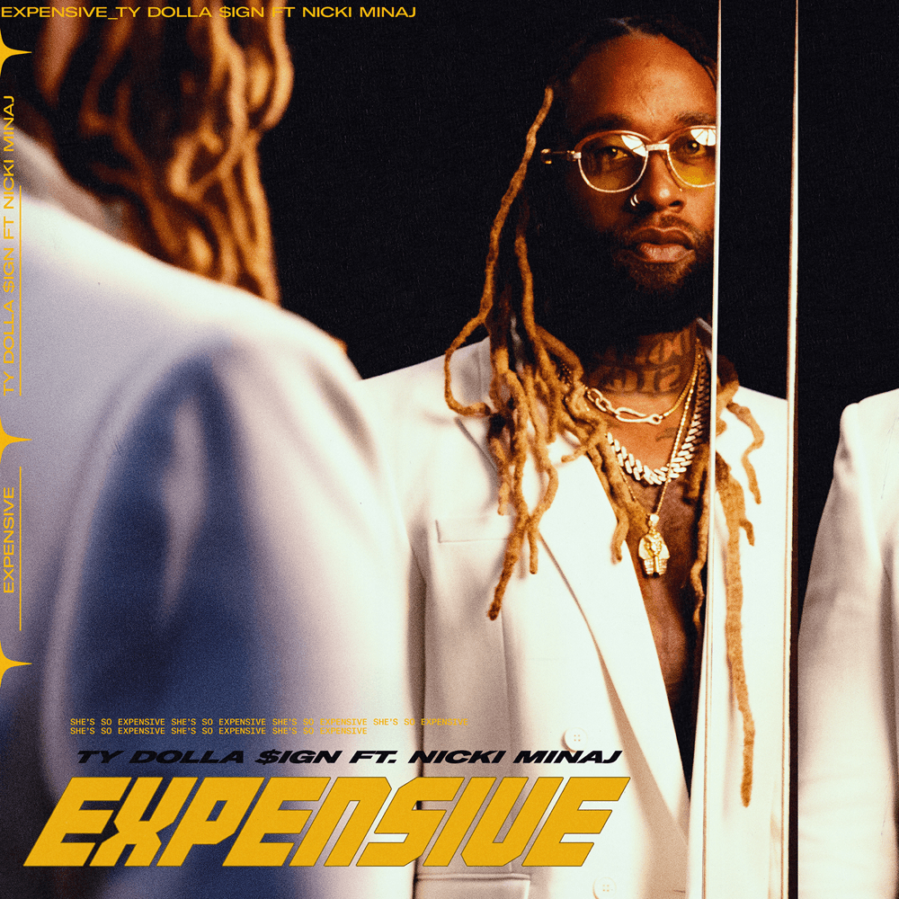 Album cover art for "Expensive" by Ty Dolla $ign & Nicki Minaj