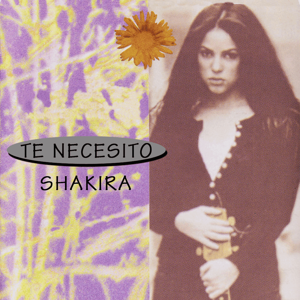 Album cover art for "Te Necesito" by Shakira