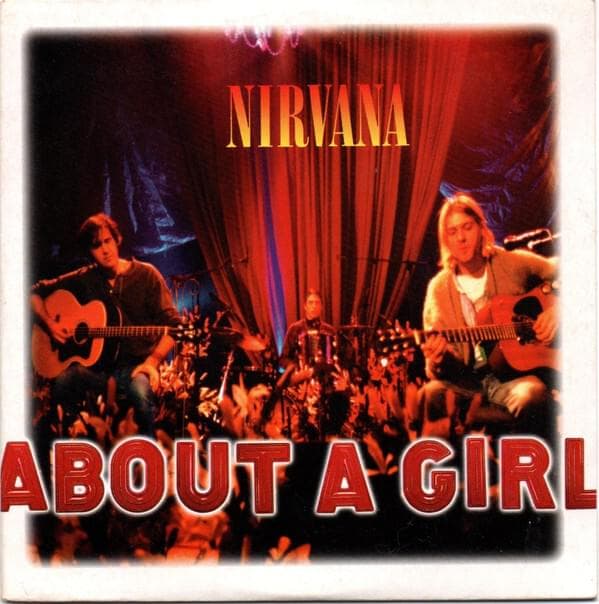 Album cover art for "About a Girl (Live Acoustic)" by Nirvana