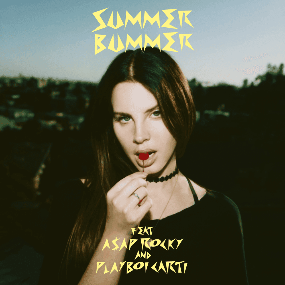 Album cover art for "Summer Bummer" by Lana Del Rey & A$AP Rocky & Playboi Carti