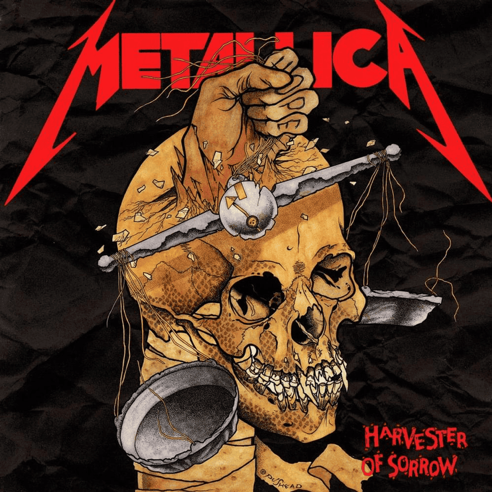 Album cover art for "Harvester of Sorrow" by Metallica