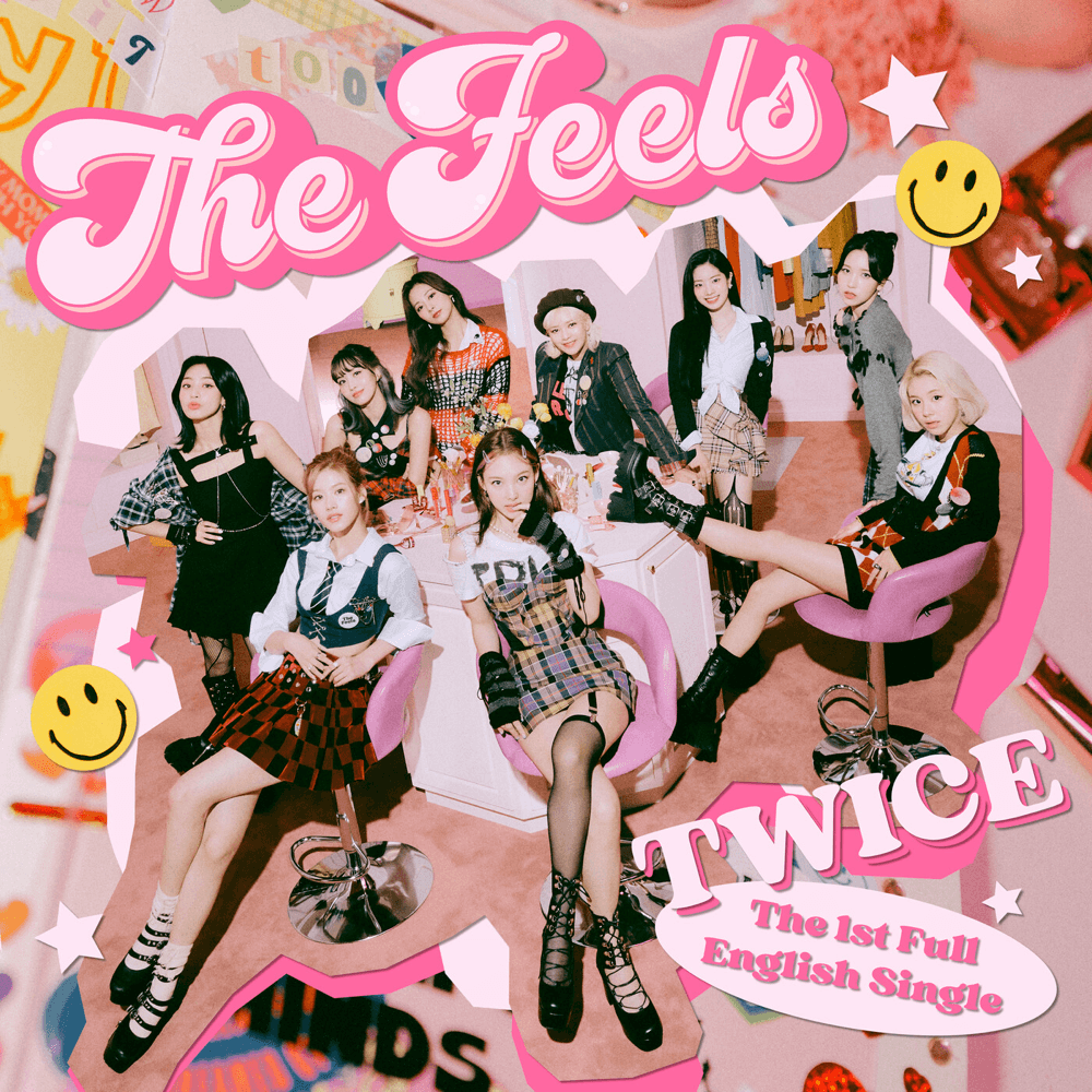 Album cover art for "The Feels" by TWICE