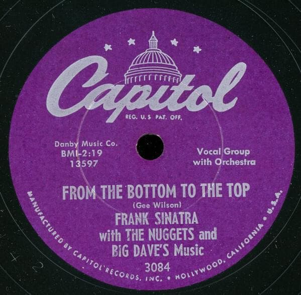 Album cover art for "From the Bottom to the Top" by Frank Sinatra