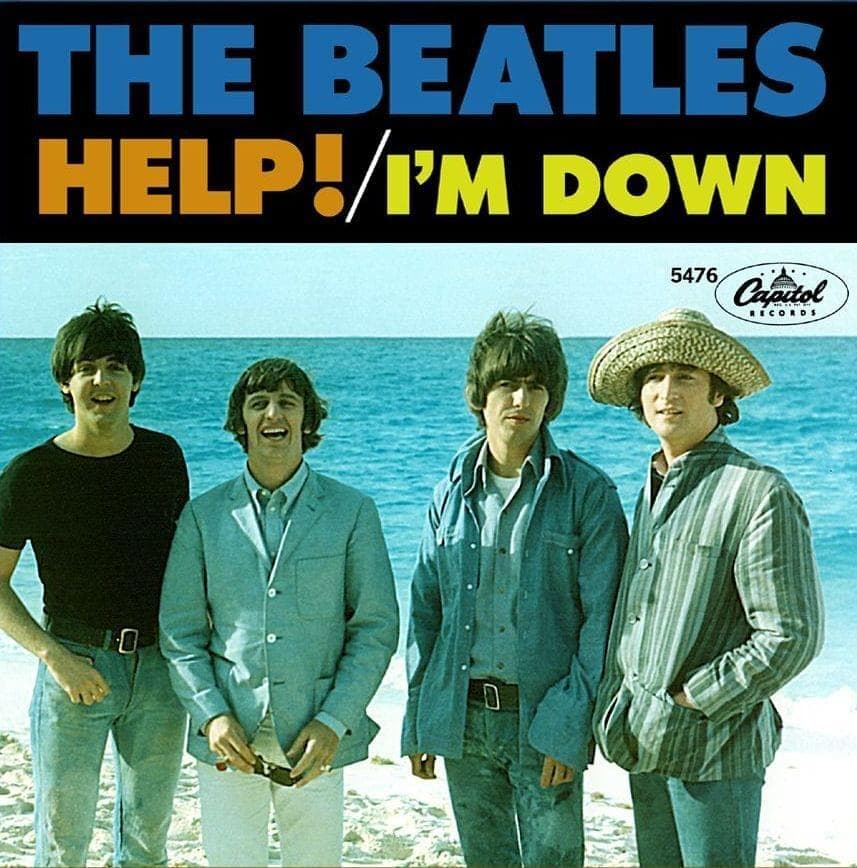 Album cover art for "I'm Down" by The Beatles