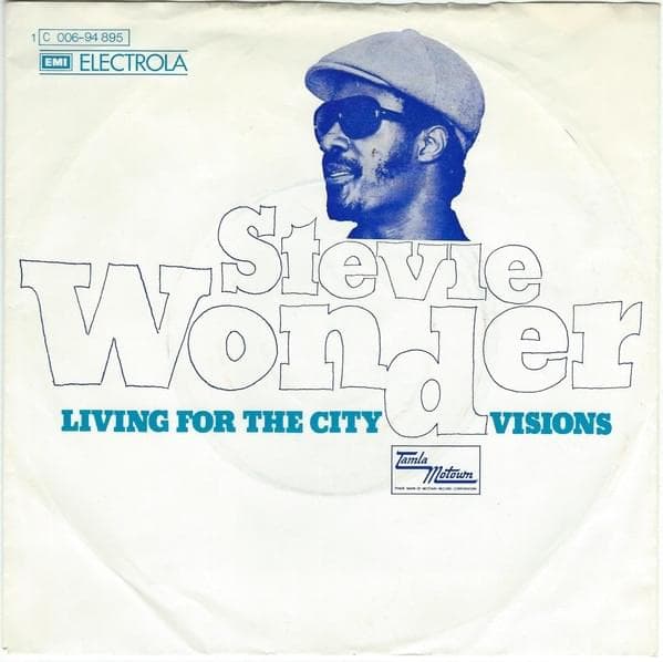 Album cover art for "Visions" by Stevie Wonder