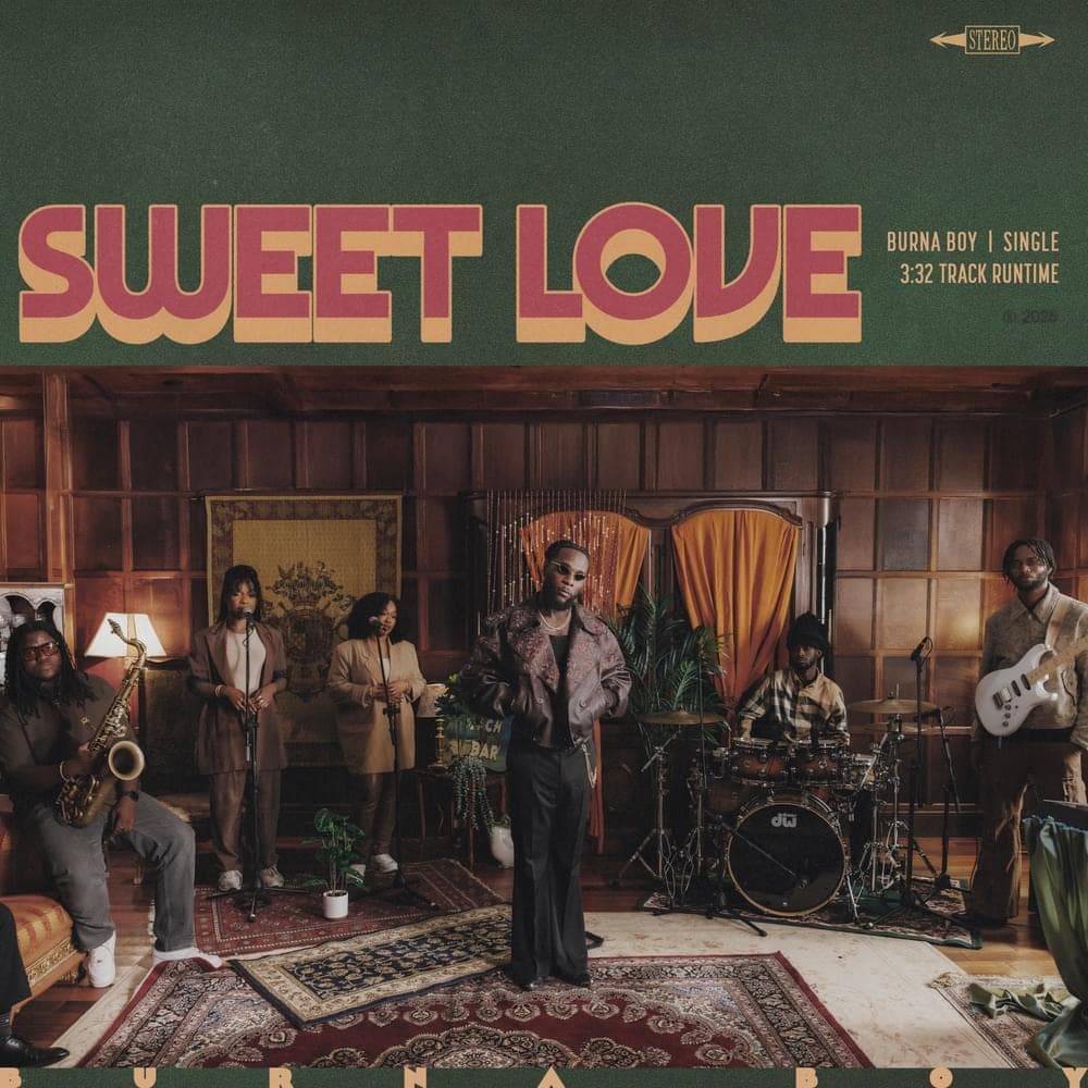 Album cover art for "Sweet Love" by Burna Boy