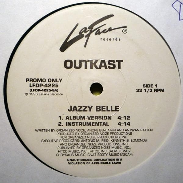 Album cover art for "Jazzy Belle (Instrumental)" by OutKast