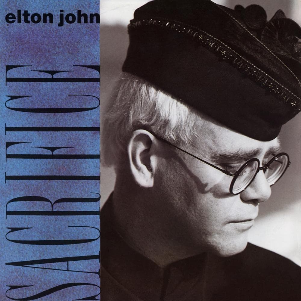 Album cover art for "Sacrifice" by Elton John