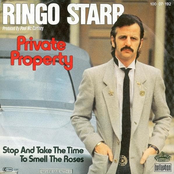 Album cover art for "Private Property" by Ringo Starr
