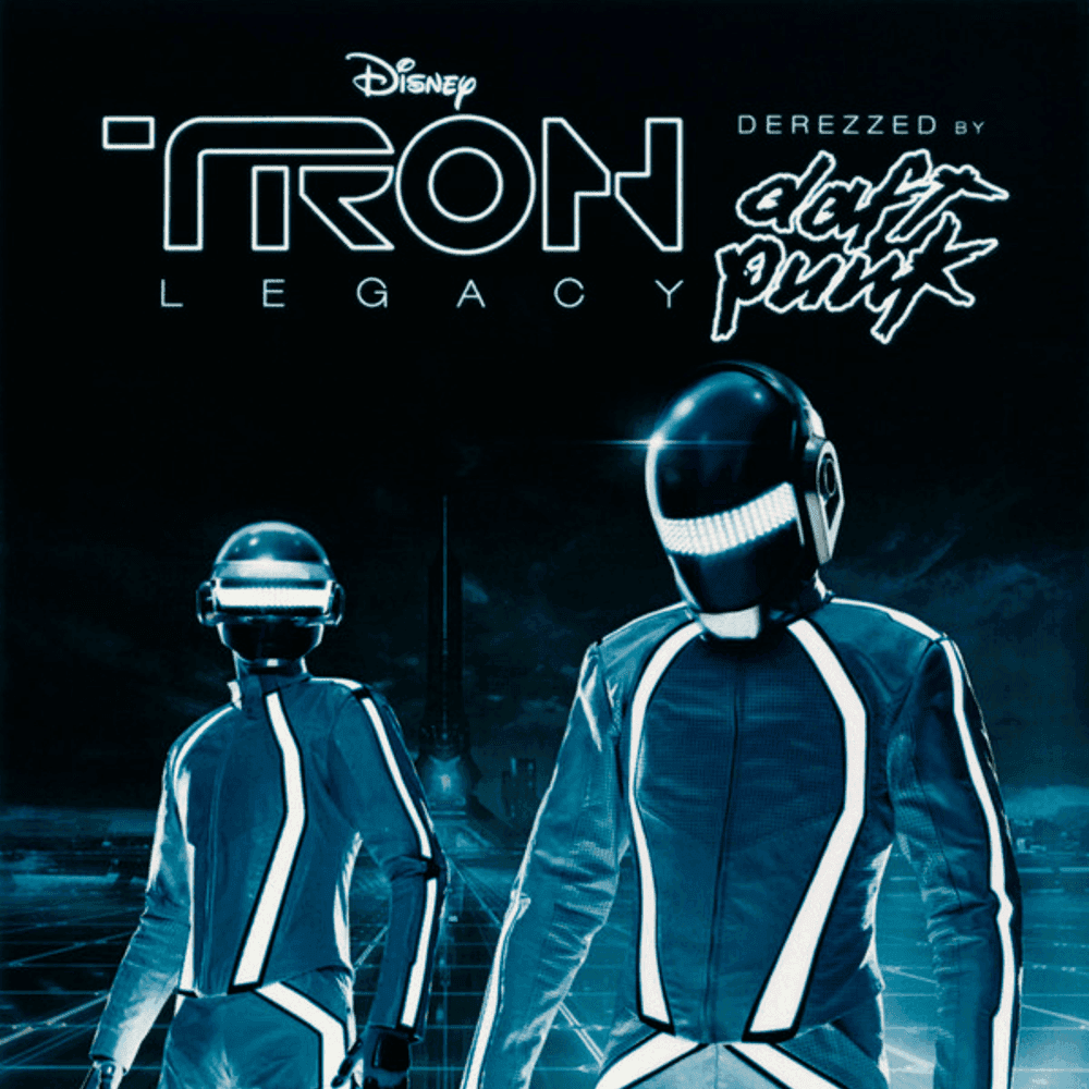 Album cover art for "Derezzed" by Daft Punk