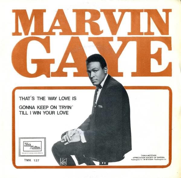 Album cover art for "That's the Way Love Is" by Marvin Gaye
