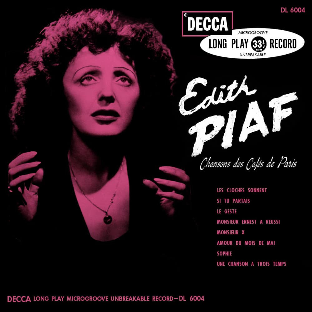 Album cover art for "Si Tu Partais" by Édith Piaf