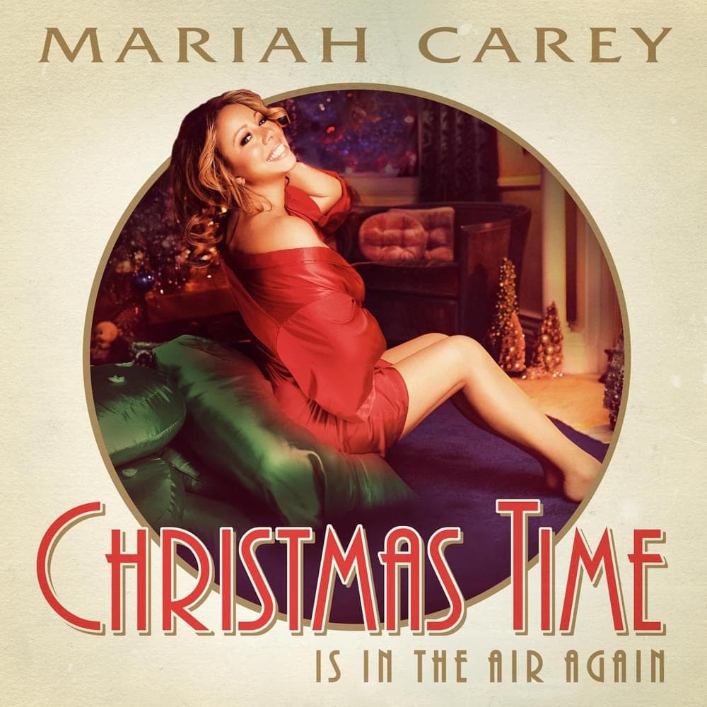 Album cover art for "Christmas Time Is in the Air Again" by Mariah Carey