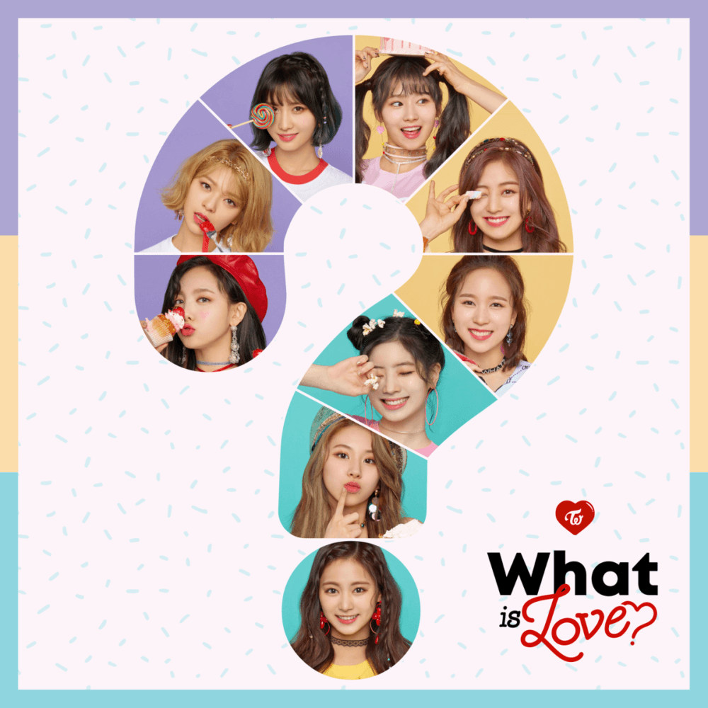 Album cover art for "What Is Love?" by TWICE