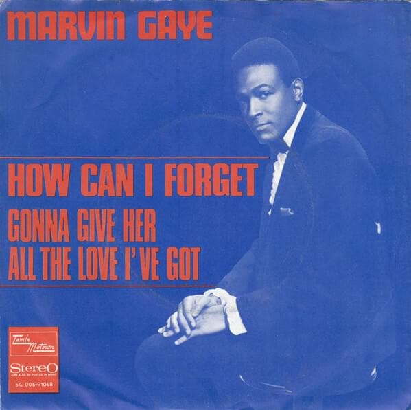 Album cover art for "How Can I Forget" by Marvin Gaye