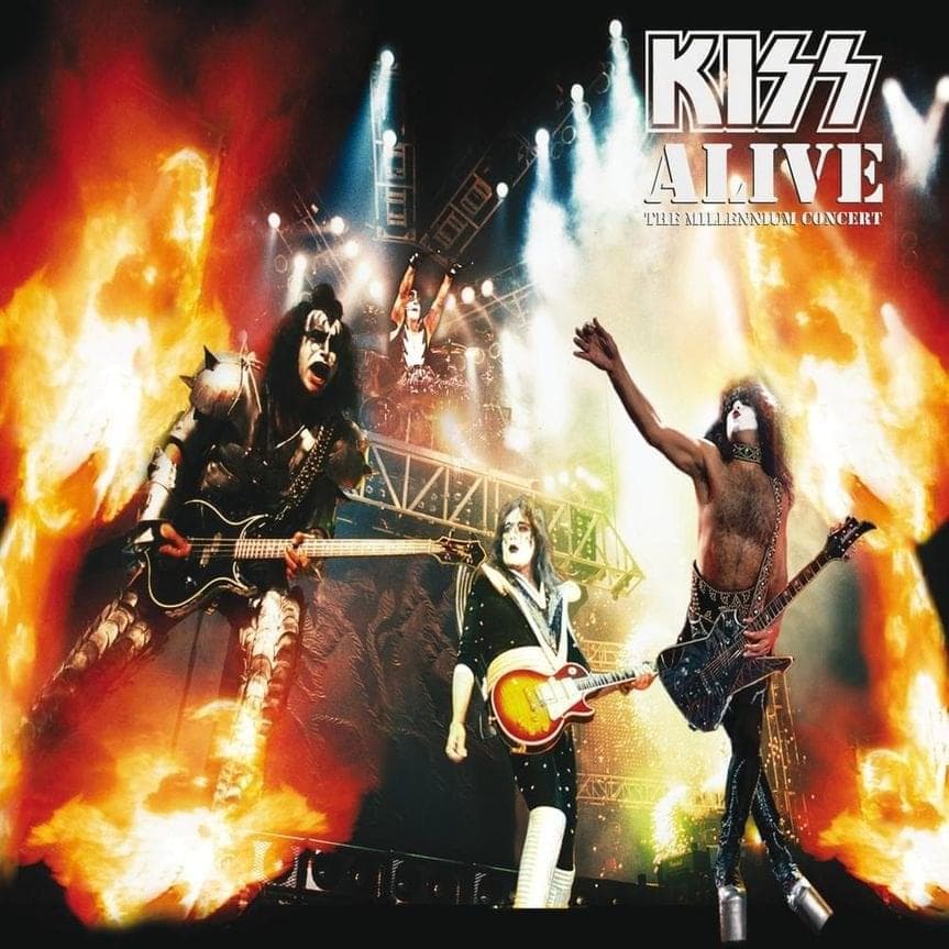 Album cover art for "Rock and Roll All Nite [Alive! The Millennium Concert]" by KISS