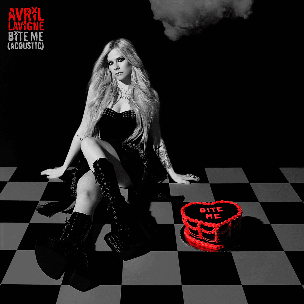 Album cover art for "Bite Me (Acoustic)" by Avril Lavigne