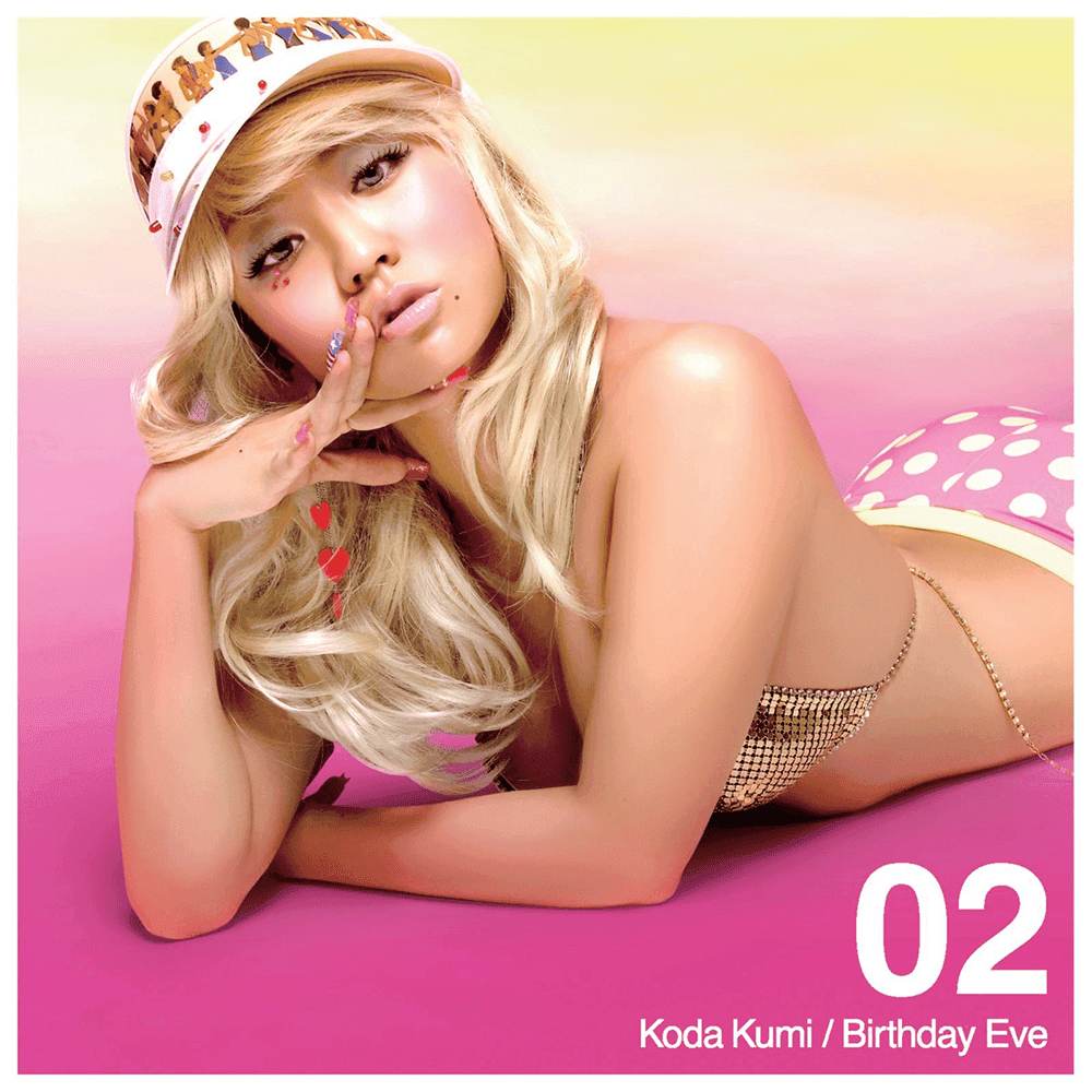 Album cover art for "Birthday Eve" by 倖田來未 (Kumi Koda)