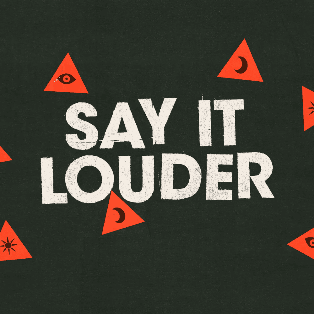 Album cover art for "Say It Louder" by Panic! at the Disco