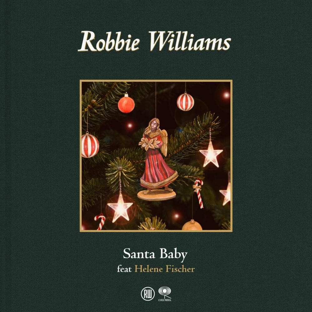 Album cover art for "Santa Baby" by Robbie Williams & Helene Fischer