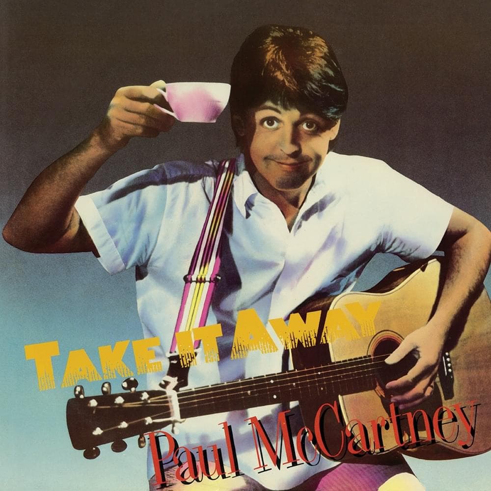 Album cover art for "Take It Away" by Paul McCartney