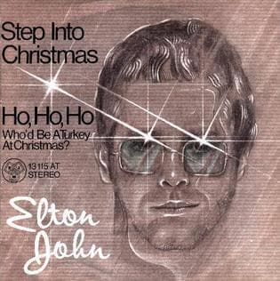 Album cover art for "Step Into Christmas" by Elton John