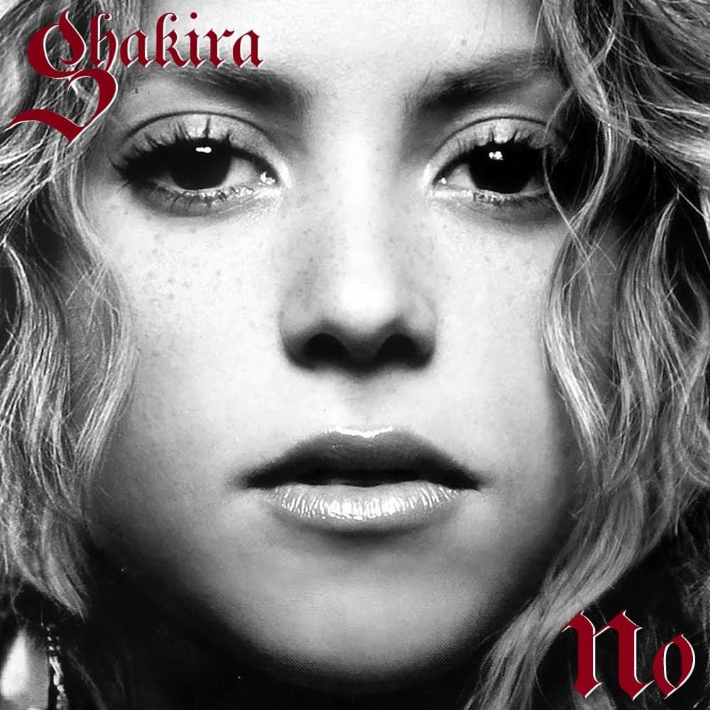 Album cover art for "No" by Shakira & Gustavo Cerati