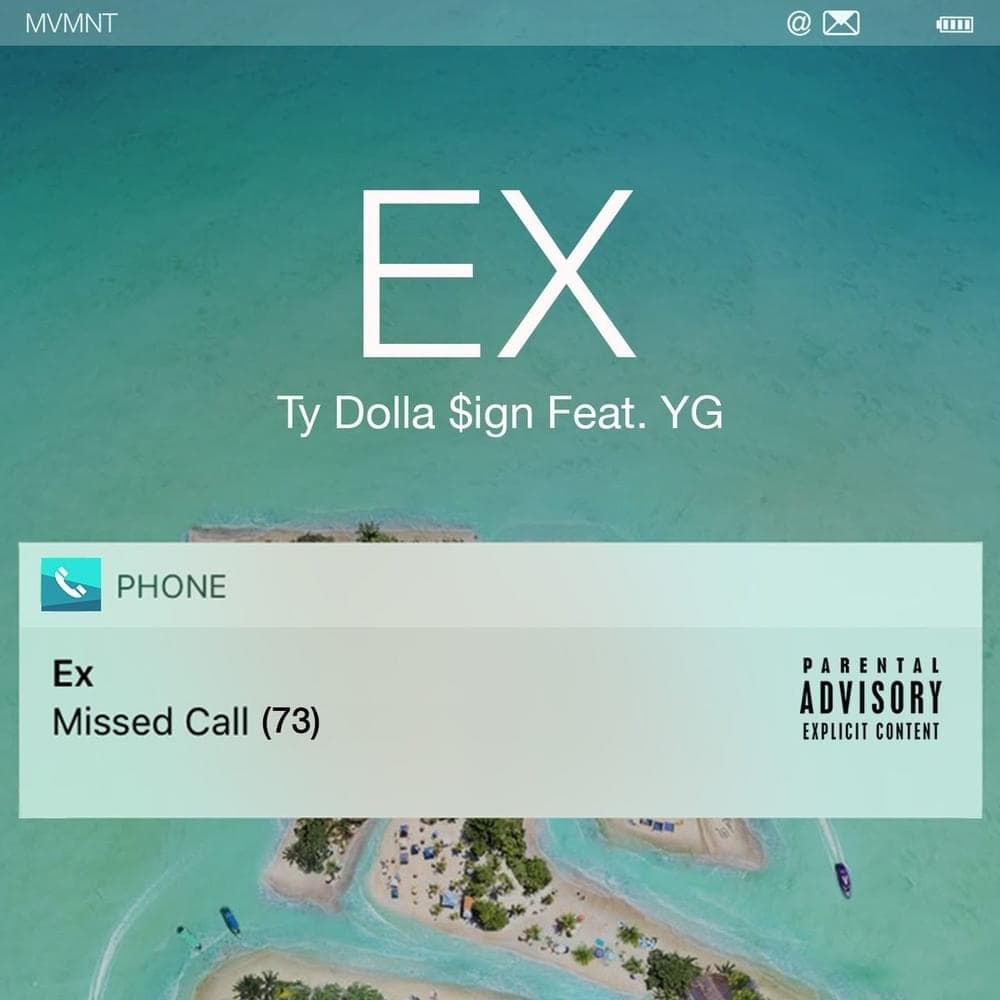 Album cover art for "Ex" by Ty Dolla $ign & YG