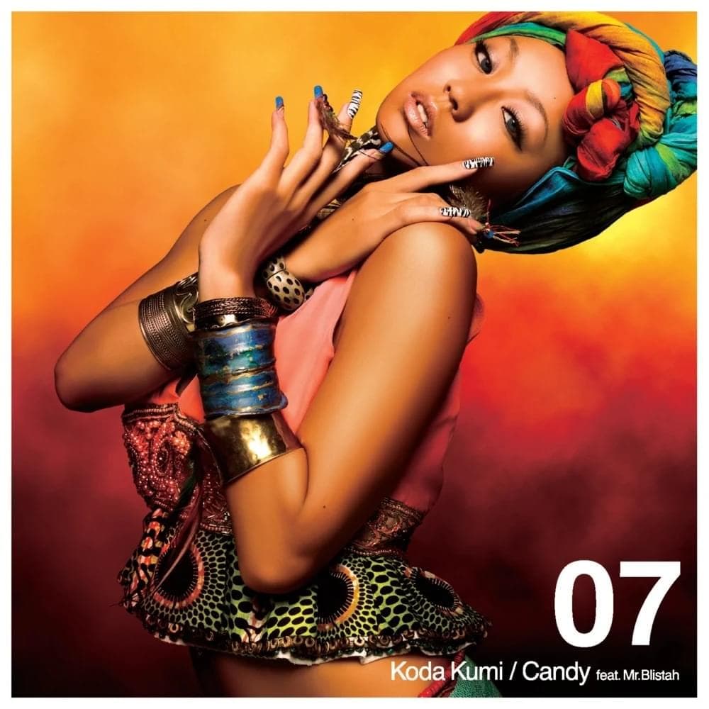 Album cover art for "Candy" by 倖田來未 (Kumi Koda) & Mr. Blistah