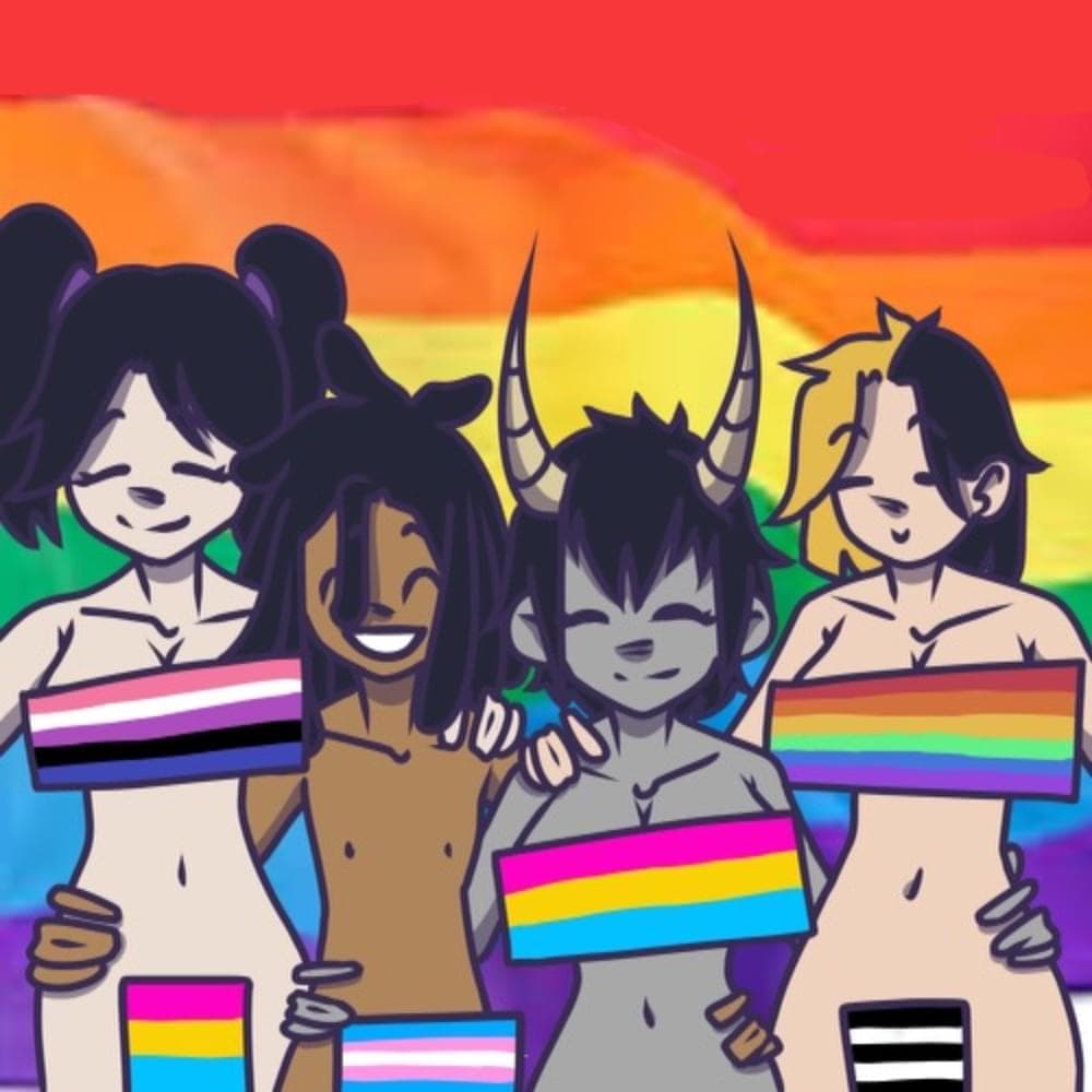Album cover art for "HAPPY PRIDE MONTH!!!" by 2ooDark & Salladman & XEMERZ & Kystraitor