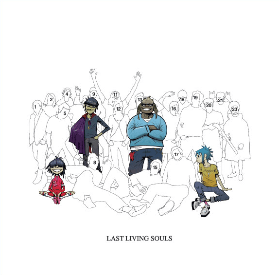 Album cover art for "Last Living Souls" by Gorillaz