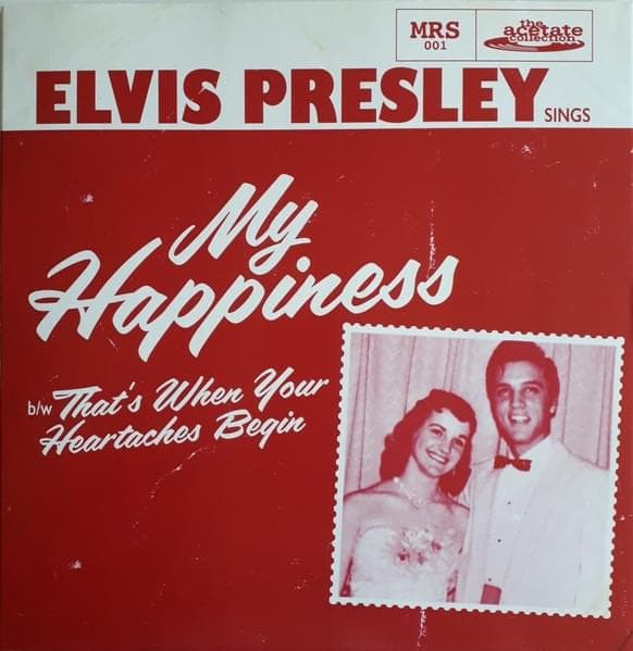 Album cover art for "My Happiness" by Elvis Presley