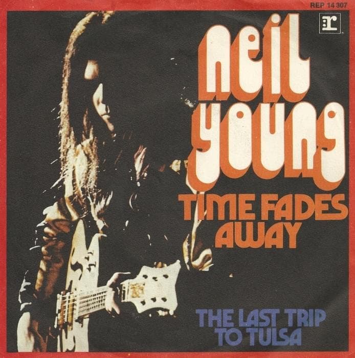 Album cover art for "Time Fades Away" by Neil Young