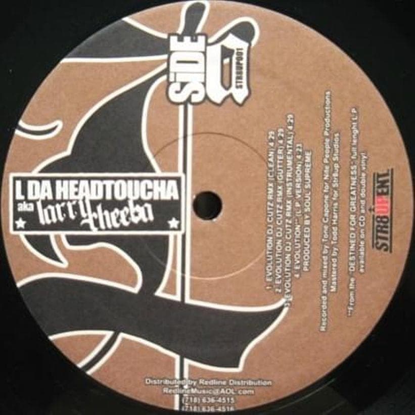 Album cover art for "Evolution (DJ Cutz RMX) [Gutter]" by L Da Headtoucha