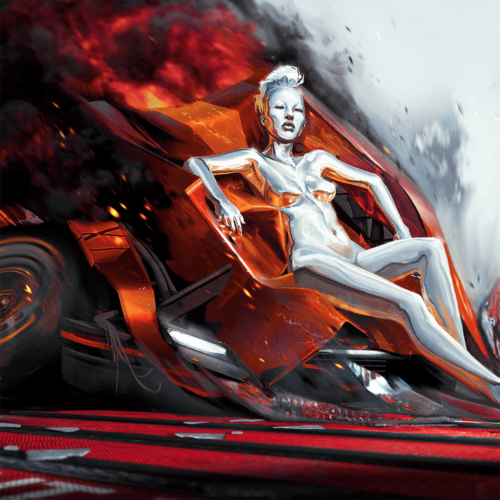 Album cover art for "So Heavy I Fell Through the Earth (ANNA Remix)" by Grimes