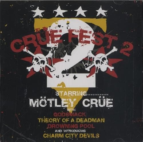 Album cover art for "White Trash Circus" by Mötley Crüe