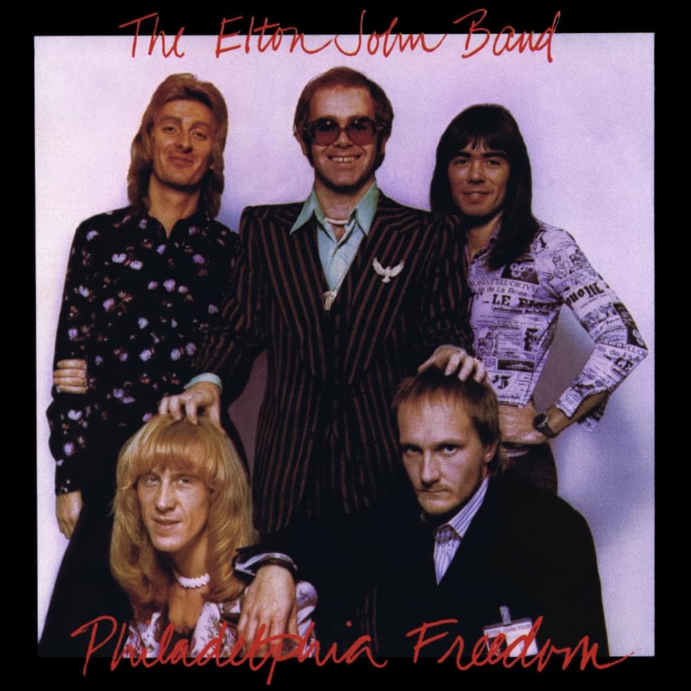 Album cover art for "Philadelphia Freedom" by Elton John