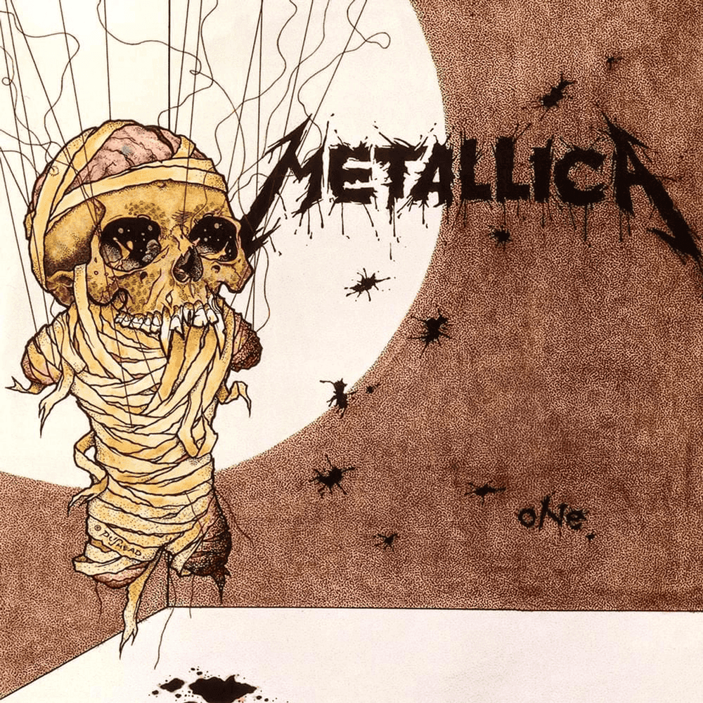 Album cover art for "One" by Metallica