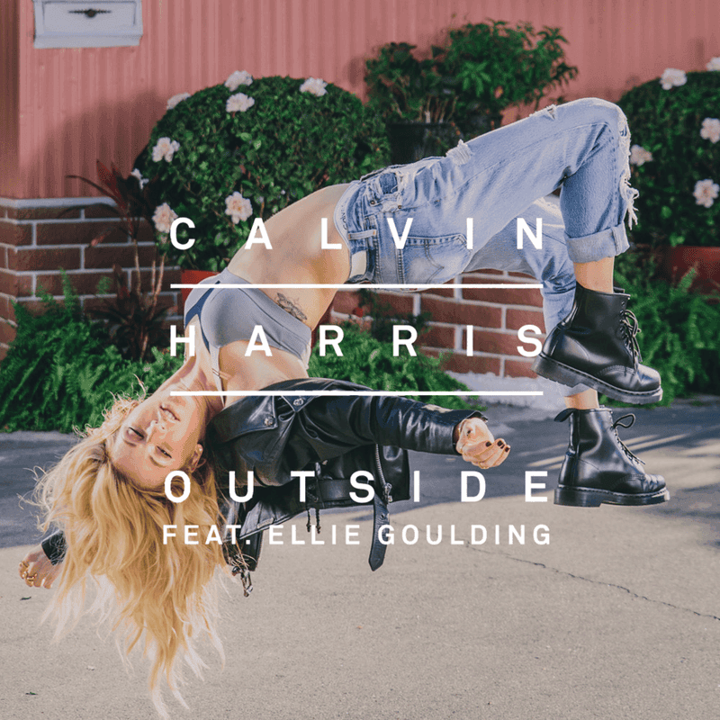 Album cover art for "Outside" by Calvin Harris & Ellie Goulding