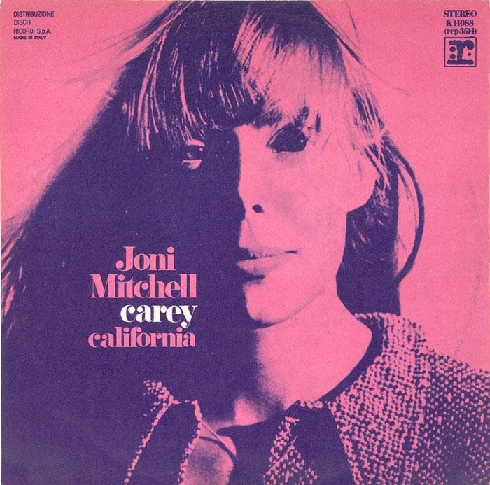 Album cover art for "California" by Joni Mitchell