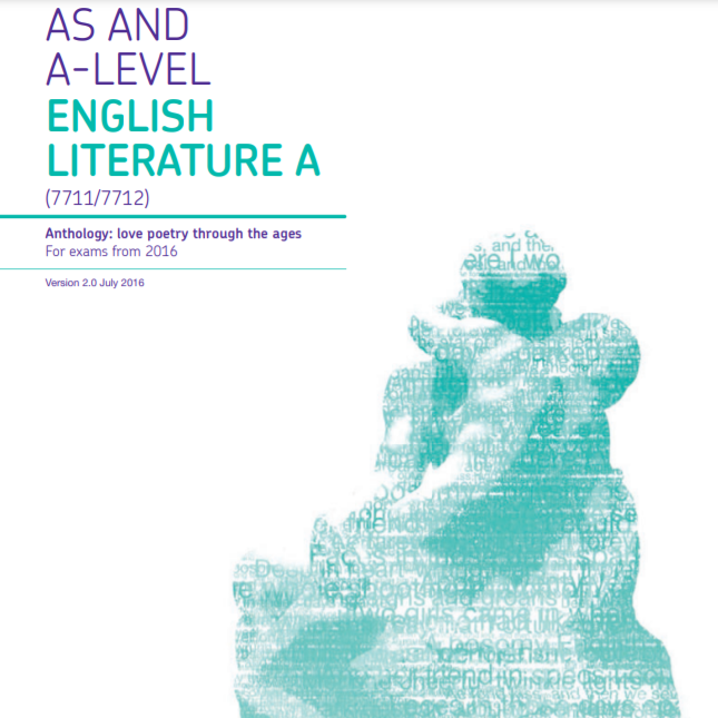 AS and A-Level English Literature Anthology: Love Poetry Throughout The Ages
