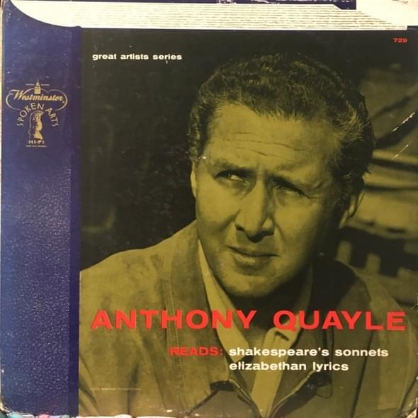 Anthony Quayle Reads Shakespeare’s Sonnets / Elizabethan Lyrics