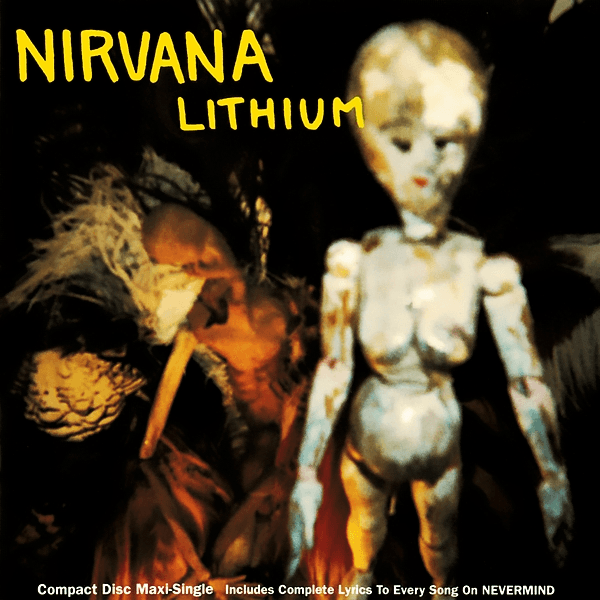 Album cover art for "Lithium" by Nirvana