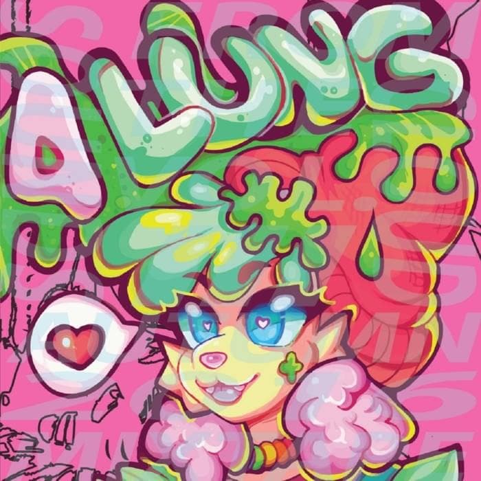 Album cover art for "ESTROGEN DOT HRT" by 4lung & Samanthuel Gilson