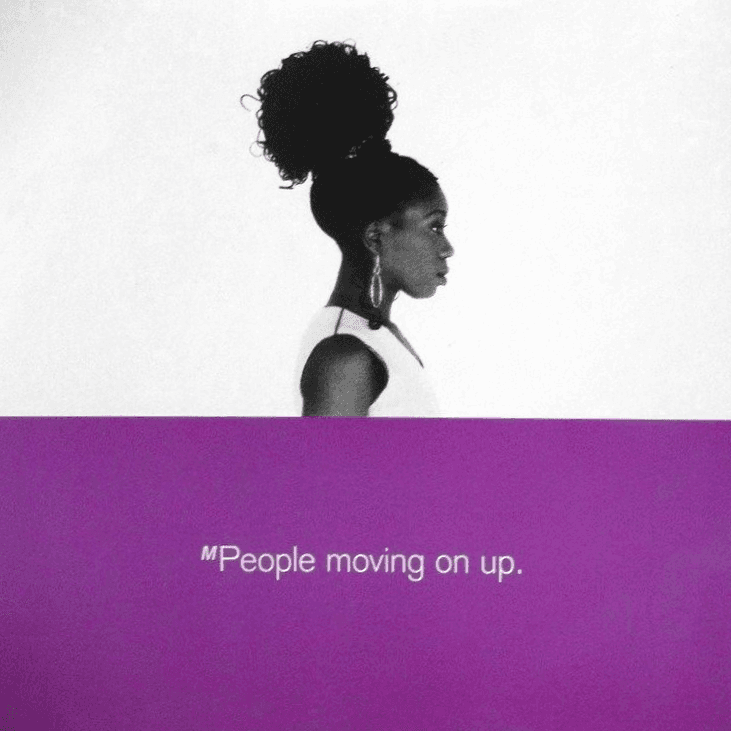 Album cover art for "Moving On Up" by M People