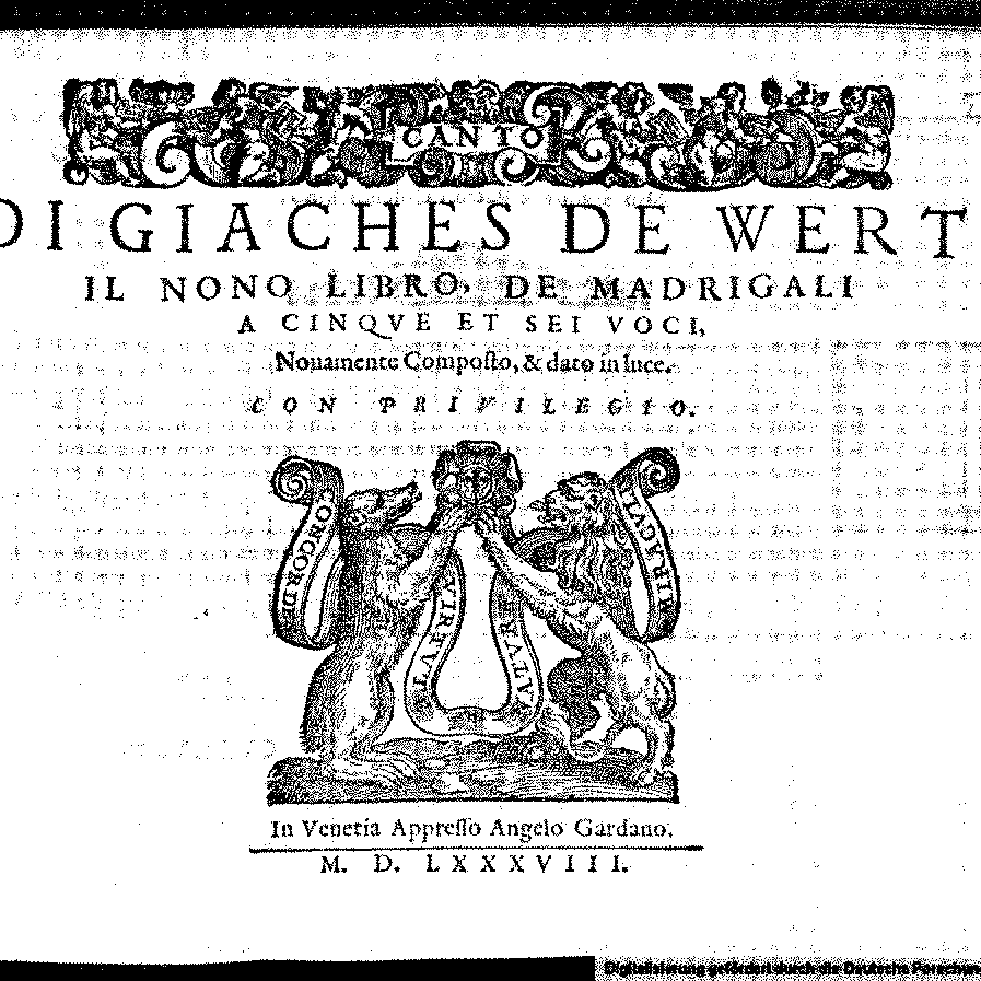 Il nono libro de madrigali a cinque et sei voci