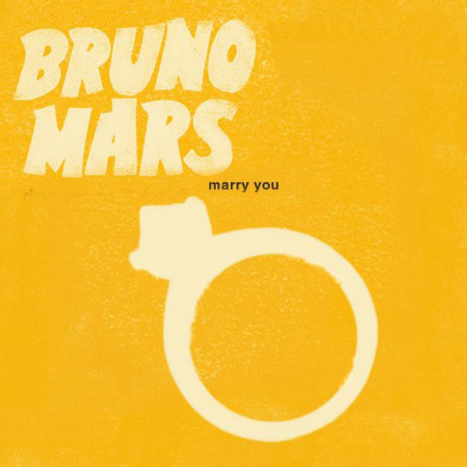 Album cover art for "Marry You" by Bruno Mars